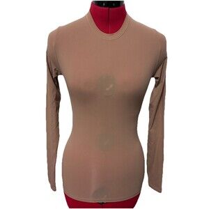 Skims Women’s Tan Long Sleeve Shirt Size XS